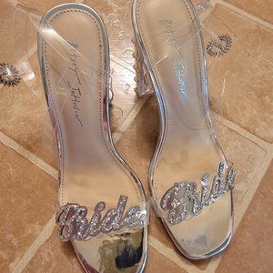 Betsy Johnson Bride Rhinestone Heels